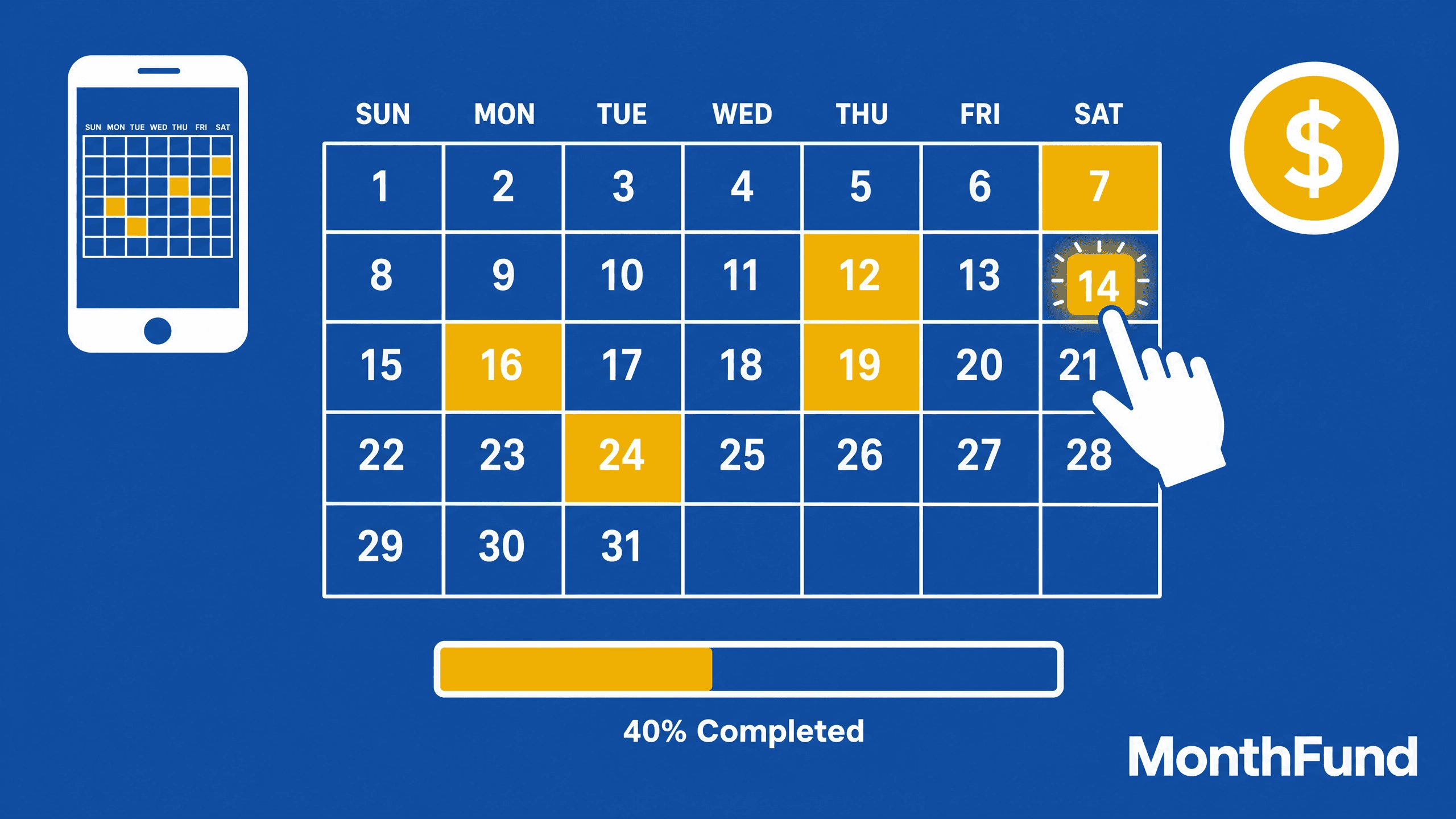 Pick a date fundraiser: how the calendar model works and why days fill